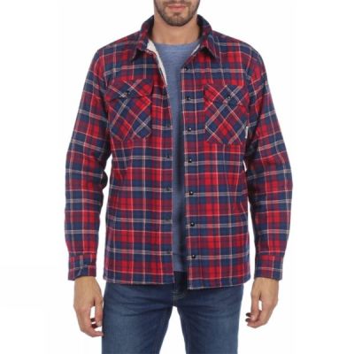 Camisa Ayacucho Flannel Padded Hombre Azul Marino / Rojas - Chile YQS042578